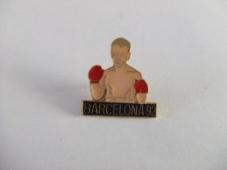 Sport pin Boksen kampioenschap Barcelona 1992